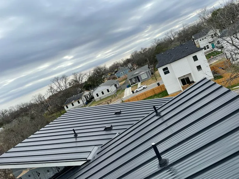 Standing seam metal roof panels with vents for Skylight Repair in Southbury